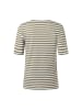 März T-Shirt in oliv weiß