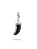 Thomas Sabo Charm-Anhänger Zahn Obsidian Original in silber, schwarz