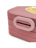Mr. & Mrs. Panda Bento Box Giraffe Kind Motiv mit Spruch in Rot Pastell