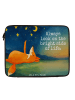 Mr. & Mrs. Panda Laptop Tasche Fuchs Sterne Design mit Spruch in Weiß