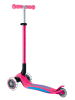 authentic Globber Primo Foldable Plus Light - 3 Wheels Scooter - Farbe: Pink-Hellblau