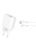 XO XO Wandladegerät CE02D QC 3.0 18W 1x USB weiß + microUSB-Kabel