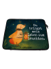 Mr. & Mrs. Panda Notebook Tasche Glühwürmchen Design mit Spruch in Weiß