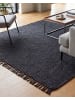 Beliani Geflochtener Teppich SINANKOY in Schwarz - (W) 200 x (L) 300 cm