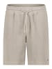 Sublevel Lässige Strickshorts Kordelzug Seitentaschen in Beige-2