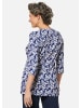 GOLDNER Figurschmeichelndes Drucktunika-Shirt in marine / geblümt