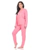 NORMANN Schlafanzug Pyjama langarm Tupfen Punkte - 88736 in rose