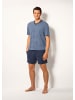 LE JOGGER Shorty in blau-marine, grau-anthrazit