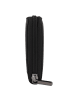 mano Donna Giulia Geldbörse Leder 20 cm schwarz