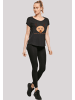 F4NT4STIC Long Cut T-Shirt Red Nose Weihnachten in schwarz