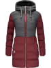 ragwear Winterjacke Ashani Block Intl. in Wine Red