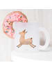Mr. & Mrs. Panda Tasse Glas Lama Springen ohne Spruch in Transparent