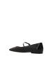 Gianvito Rossi Schwarz Kalbsleder Ballerina Flache Schuhe