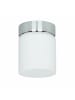 Licht-Erlebnisse Deckenlampe Ø 10 x (H)13 cm in Chrom Weiß