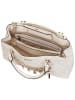 Guess Handtasche Libby 2 Comp Satchel in Off White