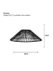 STAR Trading Outdoor Lampenschirm ,Vide' in Rattan-Optik, schwarz