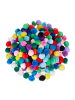 relaxdays 400x Pompons in Bunt - Ø 2 cm