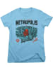 Superman Shirt "Metropolis Daily Planet Girly Tee" in Blau