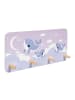 relaxdays Kindergarderobe "Wal" in Grau/ Weiß - (B)40 x (H)20 x (T)5,5 cm