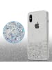 cadorabo Hülle für Apple iPhone XS MAX Glitter in Transparent mit Glitter