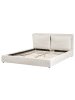 Beliani 2-tlg Doppelbett BAJONNA in Beige/Schwarz