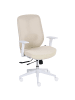 Beliani Professioneller Bürostuhl ZELAR in Beige/Weiß - (W) 64 x (H) 100 x (L) 60 cm