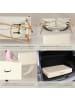 tectake 2 Zonen Massageliege Freddi 210 x 95 x 84 cm, beige