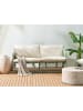Beliani Gartensofa PONTE in Grün/Beige - (W) 160 x (H) 88 x (L) 94 cm