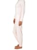 NORMANN Frottee Pyjama langarm Schlafanzug Bündchen und Sterne - 50165 in rose