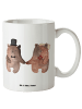 Mr. & Mrs. Panda Kaffeepott Bär Heirat ohne Spruch in Weiß