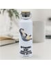 Mr. & Mrs. Panda große trinkflasche Pinguin Lachen mit Spruch in Weiß