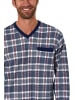 NORMANN Nachthemd langarm kariert - 38383 in marine