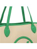 Valentino Covent Shopper Tasche 33 cm in natur-verde