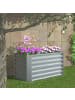 VCM  Metall Hochbeet Gartenbeet 180x90 Galdo L in Silber