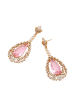 faina Women Drop Earrings in Rose Gold Pink