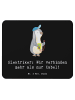 Mr. & Mrs. Panda Mouse-Pad Elektriker Verbindungen mit Spruch in Schwarz