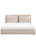Beliani Doppelbett BAJONNA in Beige - (W) 204 x (H) 102 x (L) 235 cm