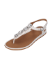 fitflop Pantoletten GRACIE ULTRA-JEWEL LEATHER T-BAR in weiß