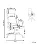 Beliani Bürostuhl PIONEER in Beige/Silber/Schwarz - (W) 63 x (H) 118 x (L) 63 cm