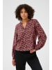 Kaffe Bluse langarm KAbella Regular fit in Pink Black Graphic Flower