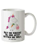 Mr. & Mrs. Panda Jumbo Tasse Einhorn Gemüse mit Spruch in Weiß