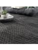 KADIMA DESIGN Teppich Kurzflor Unifarben Wohnzimmer in Anthrazit