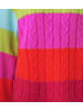Aniston CASUAL Strickpullover in türkis-apfelgrün-pink-orange-rot