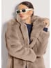 MADELEINE Langer Faux-Fur-Mantel für Damen in beige