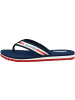 Tommy Hilfiger Zehensandale Tommy Jeans Chunky Tape Flat Beach Sandal in blau