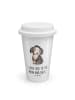 Mr. & Mrs. Panda To Go Becher Hund Entspannen mit Spruch in Weiß