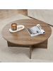 CALICOSY Couchtisch SOLEIL in Nussbaum - (W) 90  x (H) 40  x (L) 90  cm