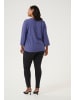 KAFFE curve Langarm-Bluse KCelse in Blue Indigo