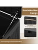 COSTWAY 380 L Gartenbox mit Rollen in Schwarz