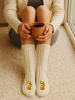 Looney Tunes  Looney Tunes Tweety Hüttensocken Strick Haussocken Kuschelsocken in weiß